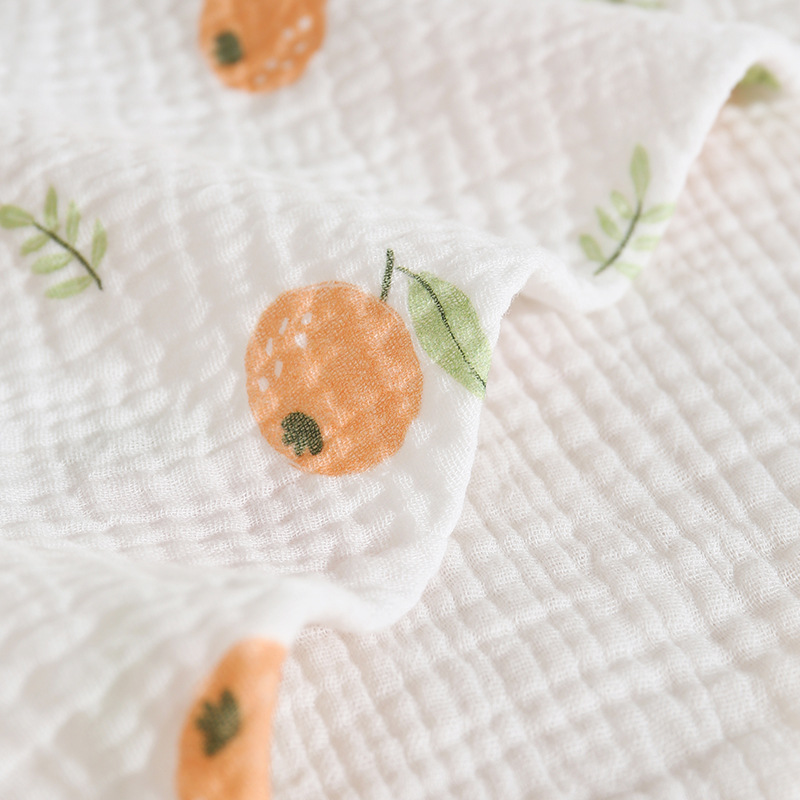 Infant triangle towel, pure cotton saliva towel, baby bib, anti-spitting milk bib, thin 4-layer, summer all-cotton triangle towel details Picture