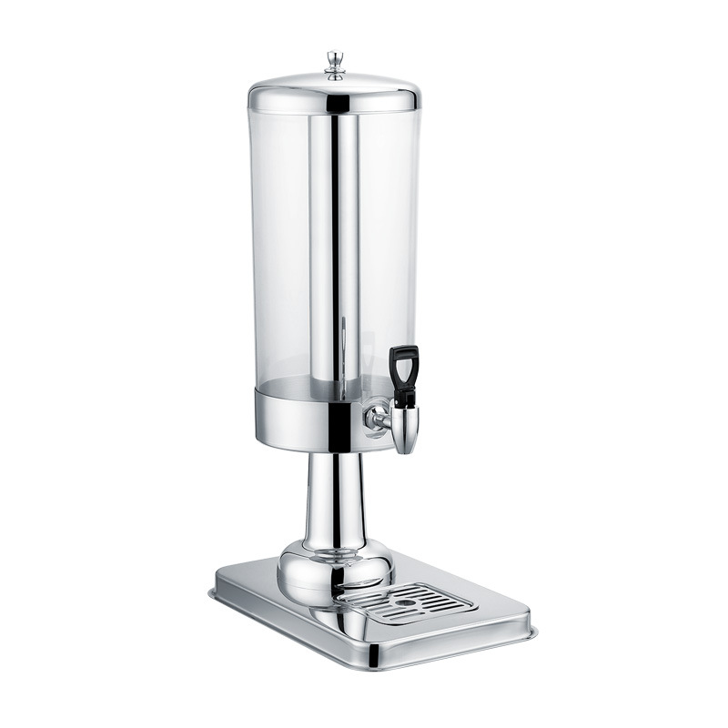 Stainless steel juice bowl self-service beverage machine, juice bucket cold drink machine, commercial transparent beverage bucket