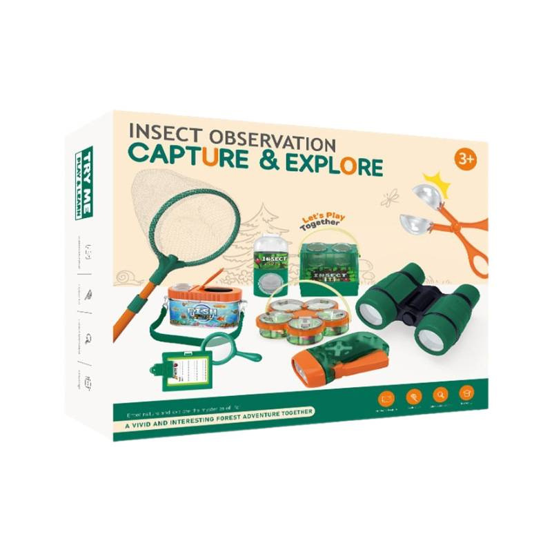 Cross-border children's telescope, insect observation box, breeding jar, multi-functional tool, steam outdoor adventure toy Item Picture