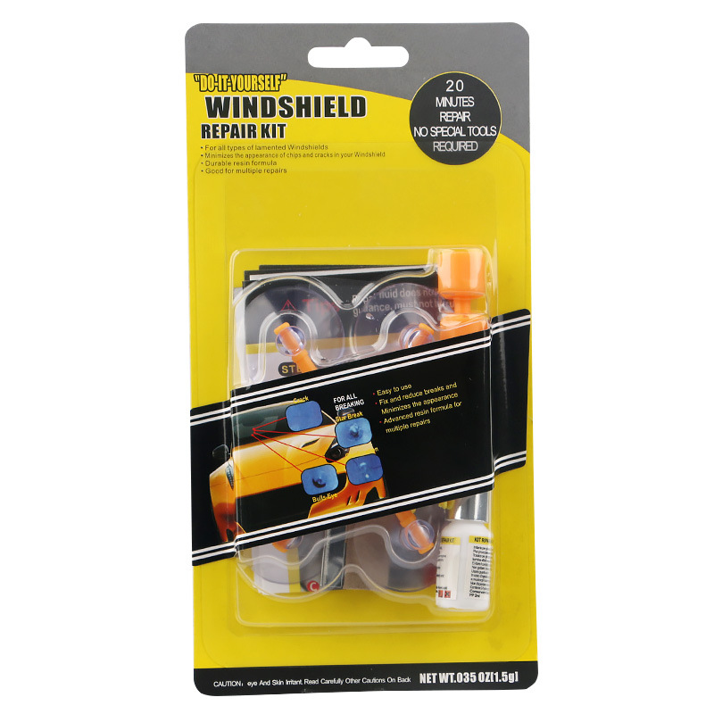 Windshield repair agent, car glass repair tool set, specialized front windshield crack repair liquid Item Picture