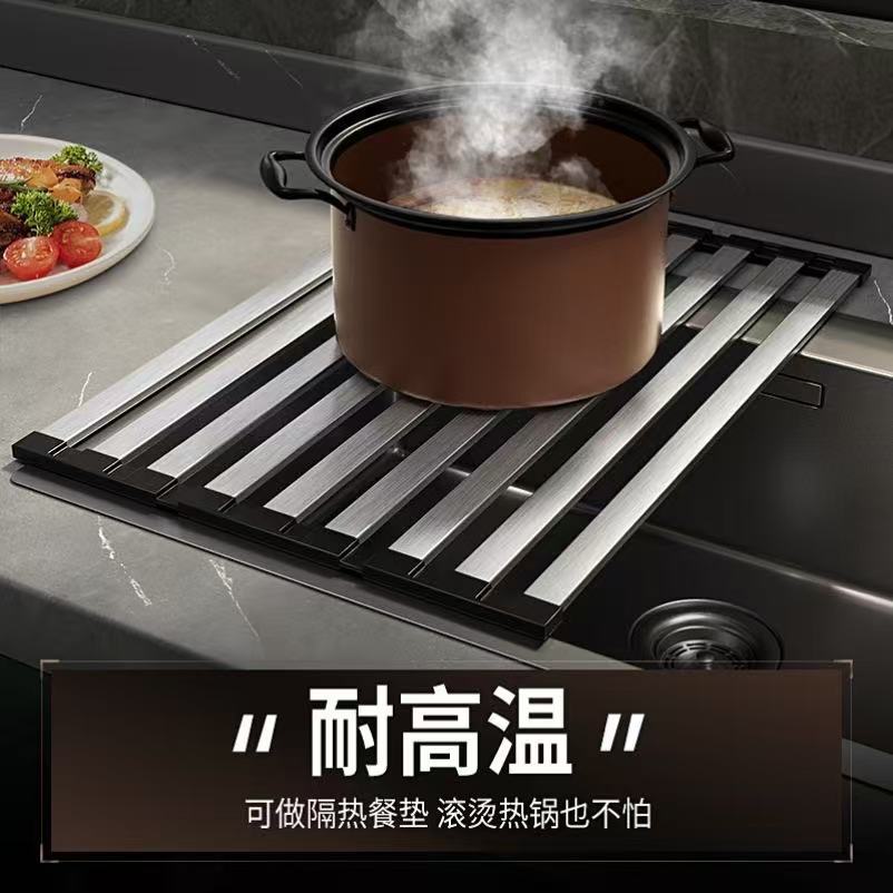 [fabricante de la fuente] estantería de asfalto plegable cocina vajilla palillos de almacenamiento de silicona (una pieza para el cabello Application Scenario