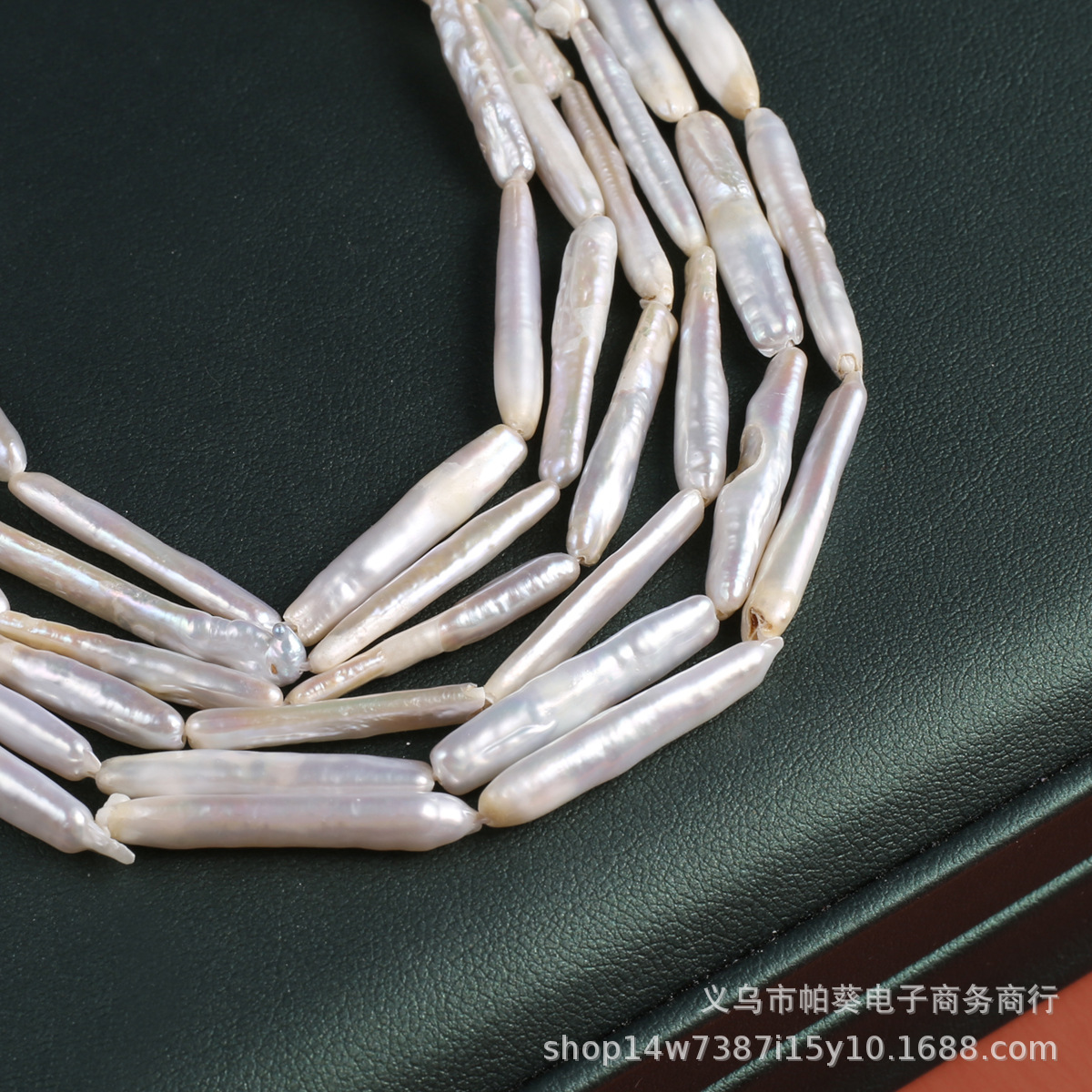 Natural pearl silver bar beads DIY jewelry accessories, handcrafted jewelry necklaces, wholesale and production Specification image