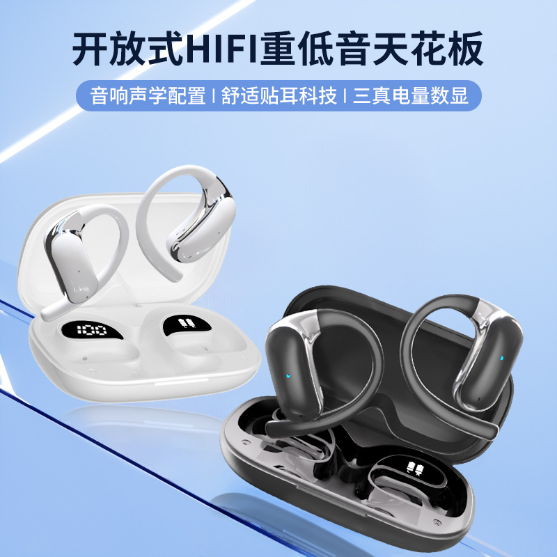 Amazon cross-border blast AI traductor abierto bluetooth auriculares Q65 colgante estilo de oído details Picture