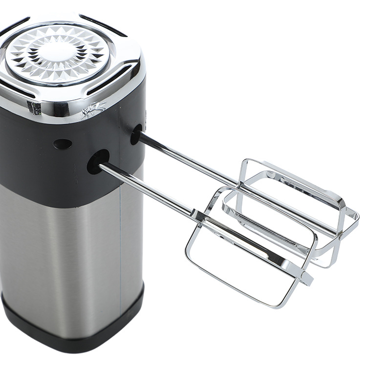Wholesale of cross-border European standard electric egg beaters, fully automatic stirrers, handheld stainless steel electric egg beaters details Picture