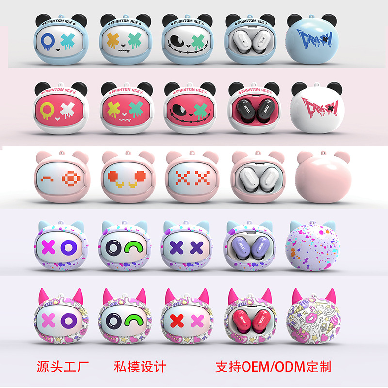 Wholesale of 2025 new rotating face-changing in-ear Bluetooth headphones with ultra-long battery life, noise-cancelling, and a Chinese trend style for gaming Specification image