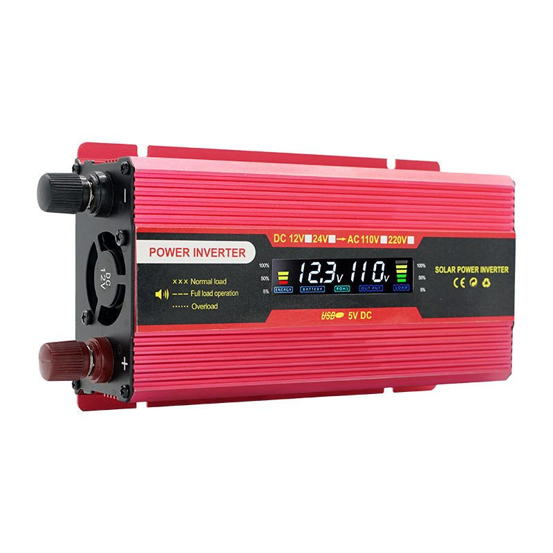 Cross-border LCD US-spec Amazon car inverter 12v to 110v high-power car home battery converter Item Picture