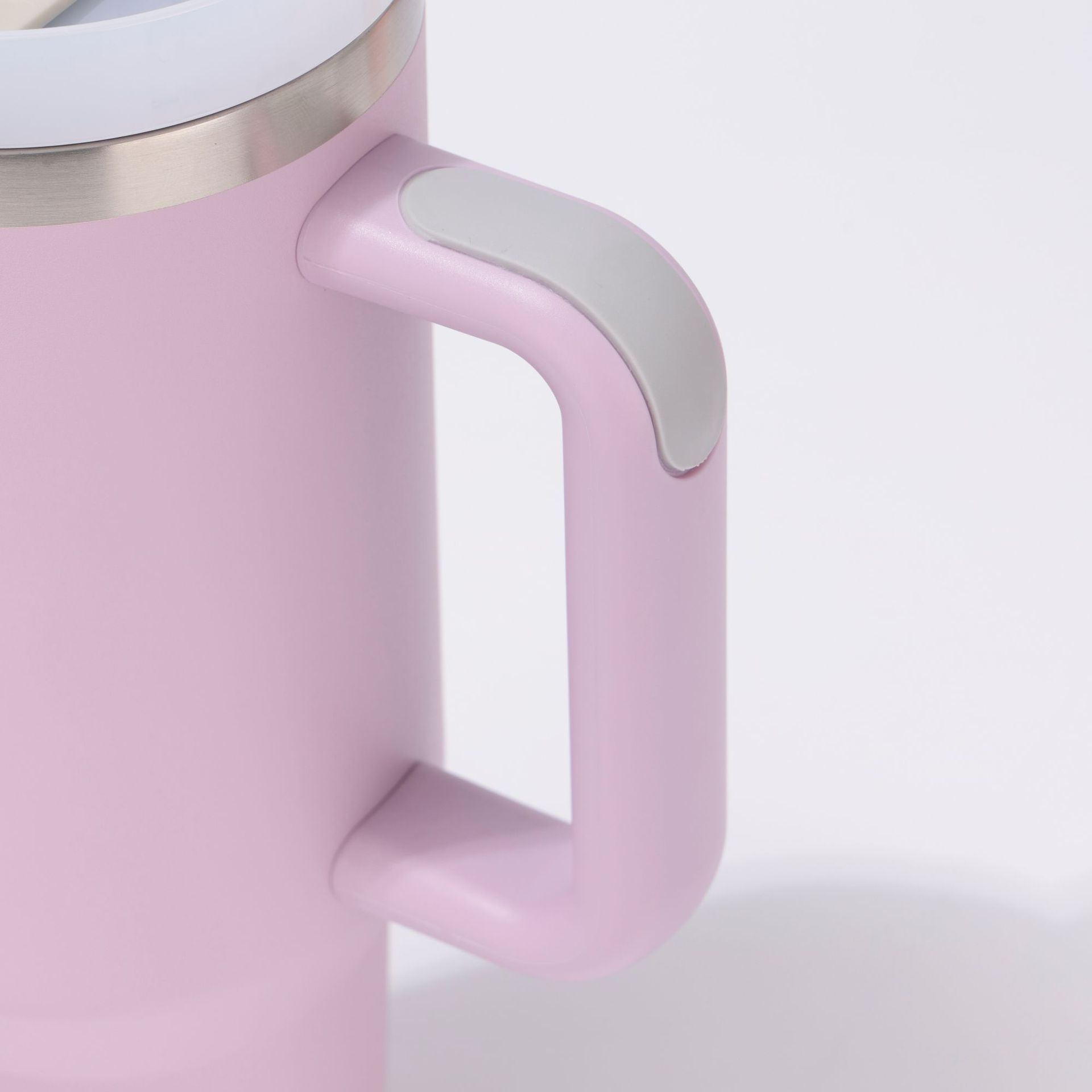 32oz大容量冰霸杯纯色户外车载带吸管汽车杯304不锈钢手柄保温杯细节图