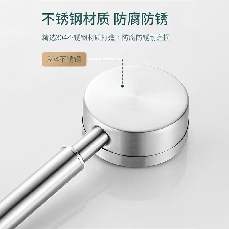 Source factory bathroom 304 stainless steel Small Waist pressurized high-pressure showerhead with hose set, shower head Application Scenario