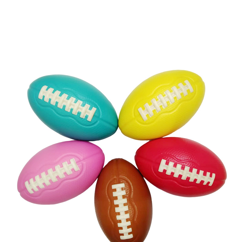 PU橄榄球/发泡橄榄球/马年摆件白底实物图