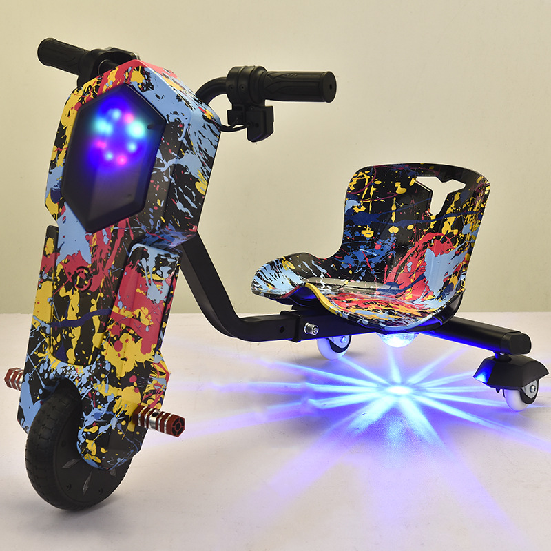 We offer consignment services for mini Happy drift scooters, children's electric drift scooters, and three-wheeled retractable square amusement vehicles Specification image