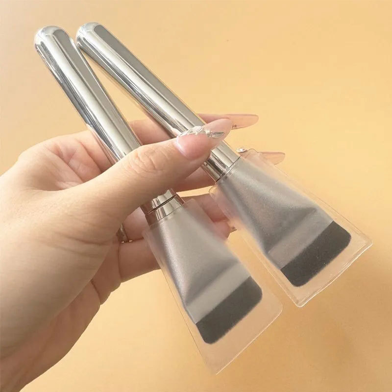 一字型粉底刷平头刀锋沧州化妆刷底妆刷粉底液专用面膜刷美妆工具产品图