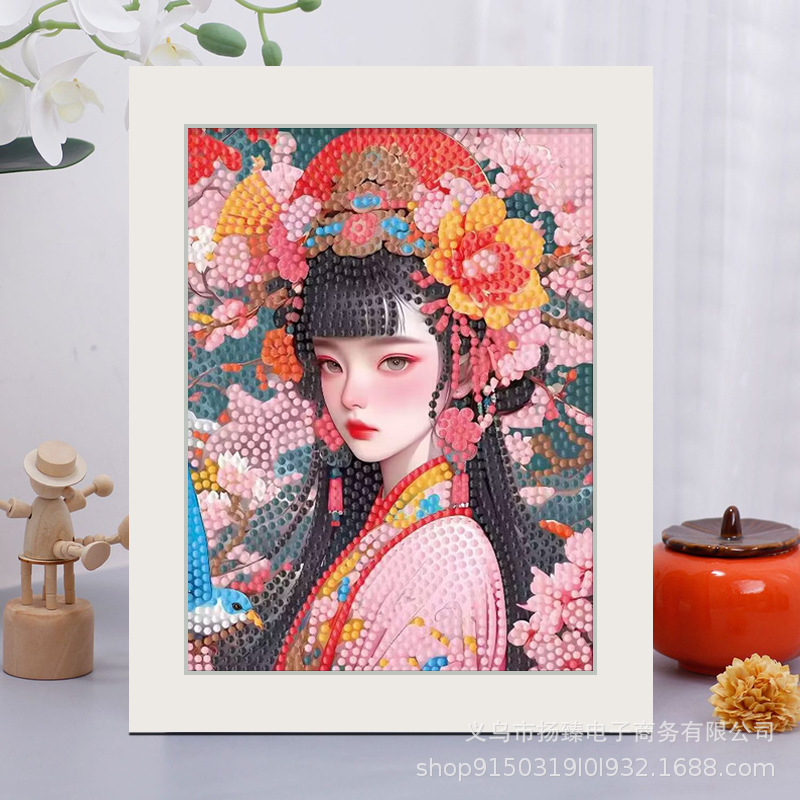 钻石画/拼豆/水晶卡贴/女孩diy/艺术品装饰产品图