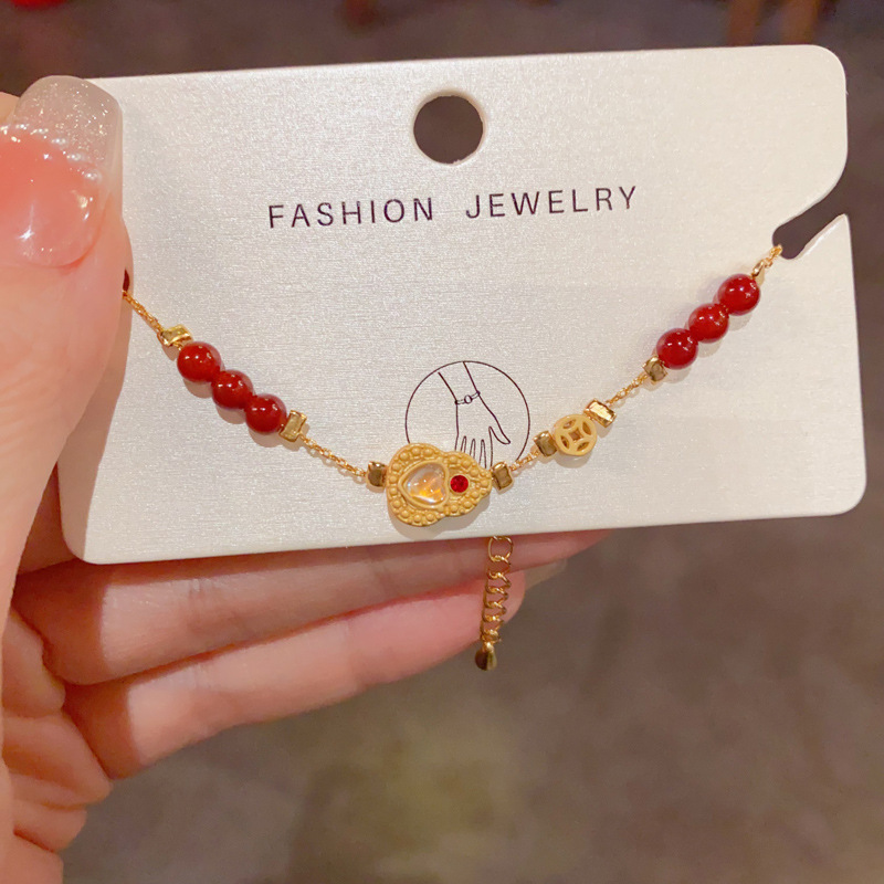 水晶手串/硅胶/啪啪圈手环/嘻哈/锆锆产品图