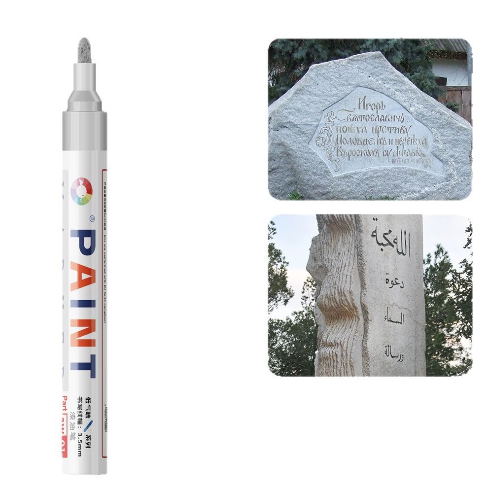 Stone tablet touch-up pen, colored paint pen, waterproof, sun-proof and non-fading, Qingming Festival inscription touch-up pen, paint marker pen Item Picture