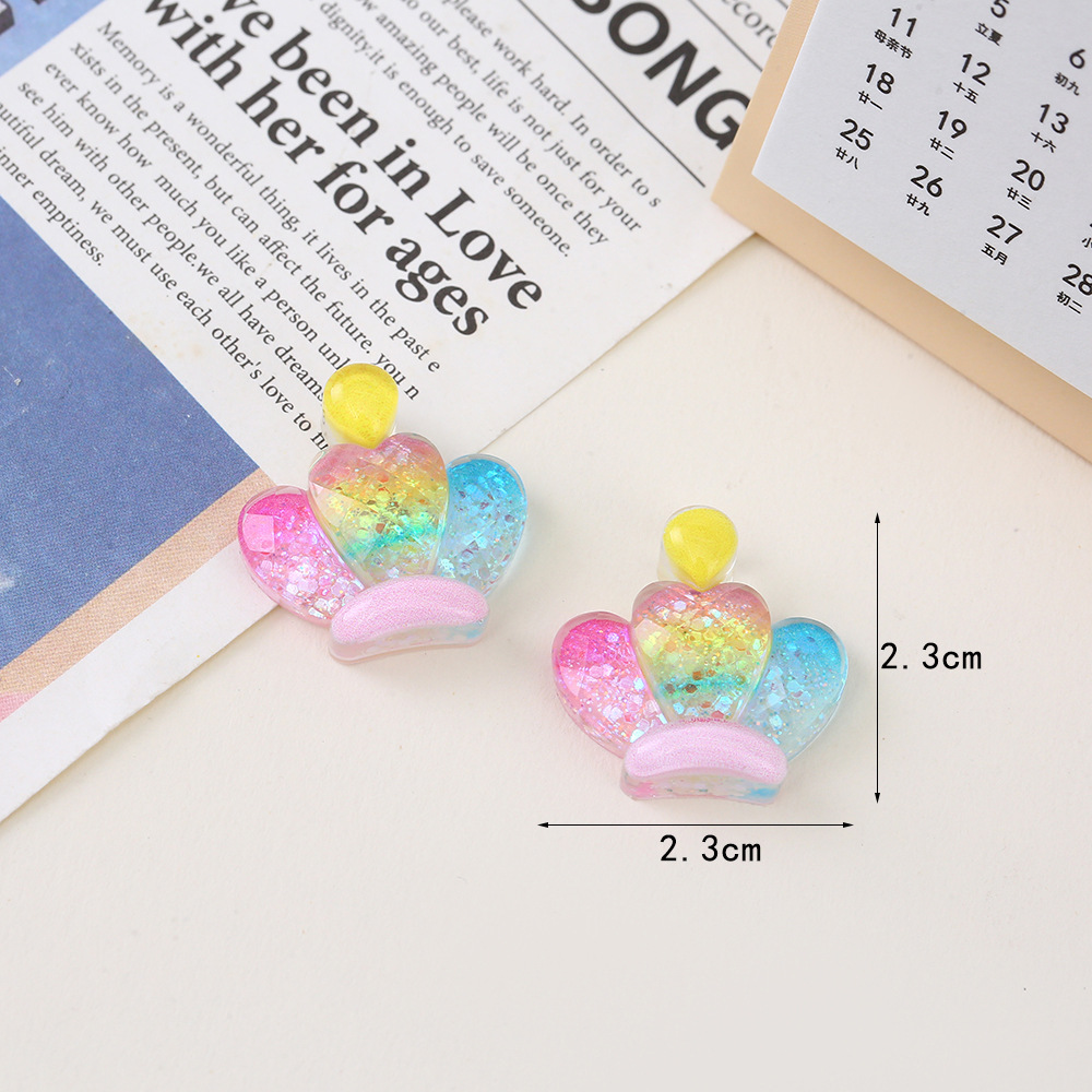 Korean cartoon luminous jewelry accessories, little rabbit, little cat, cherry patch, diy phone case, headwear, hair tie materials Specification image