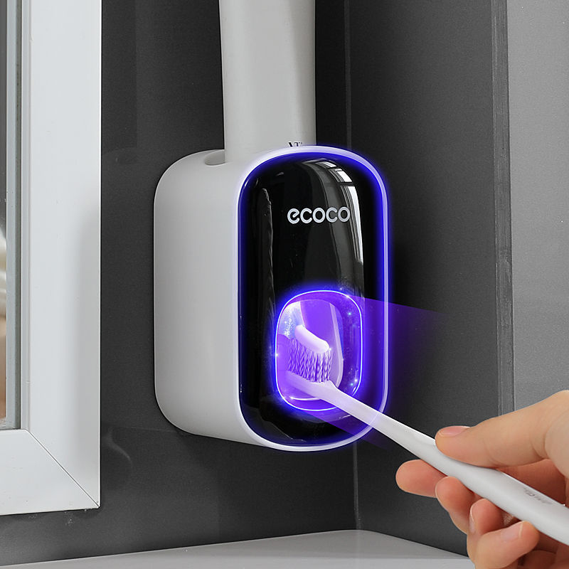 Yike Fully automatic toothpaste squeegee, children's toothpaste squeegee, wall-mounted household toothbrush set without perforation details Picture