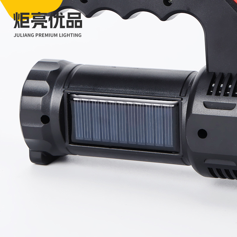 Outdoor focused USB charging flashlight, long-range charging handheld lamp, portable high-power hand-held searchlight 899 flashlight Item Picture