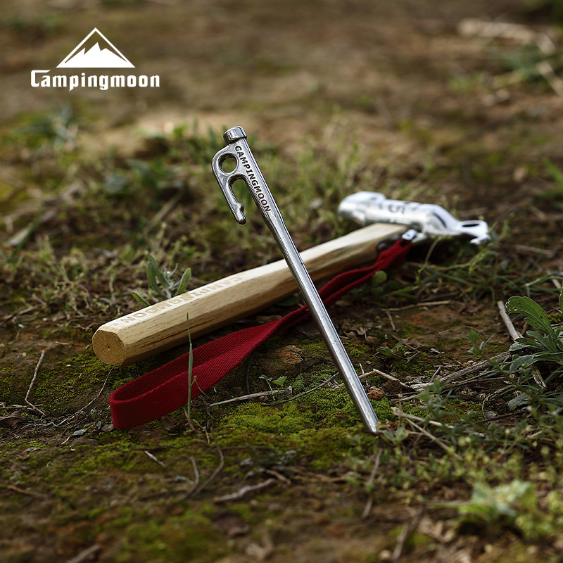 柯曼R系列420不锈钢天幕固定帐篷营钉套装露营地钉野营户外加长