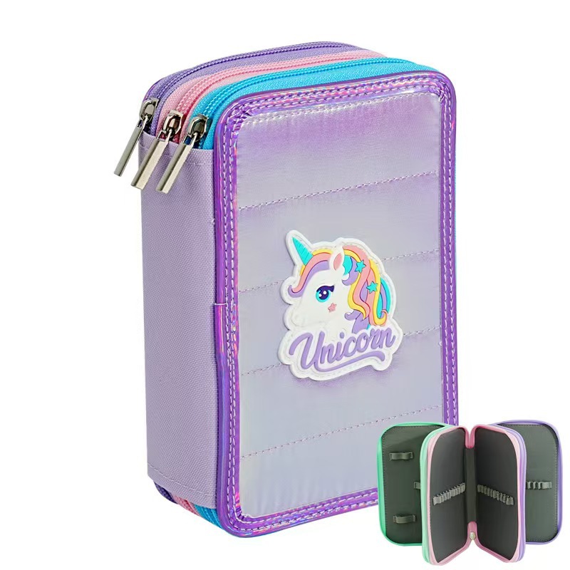 2026 New 48-color Oxford cloth student drawing large-capacity colored pencil case, art storage pencil case details Picture