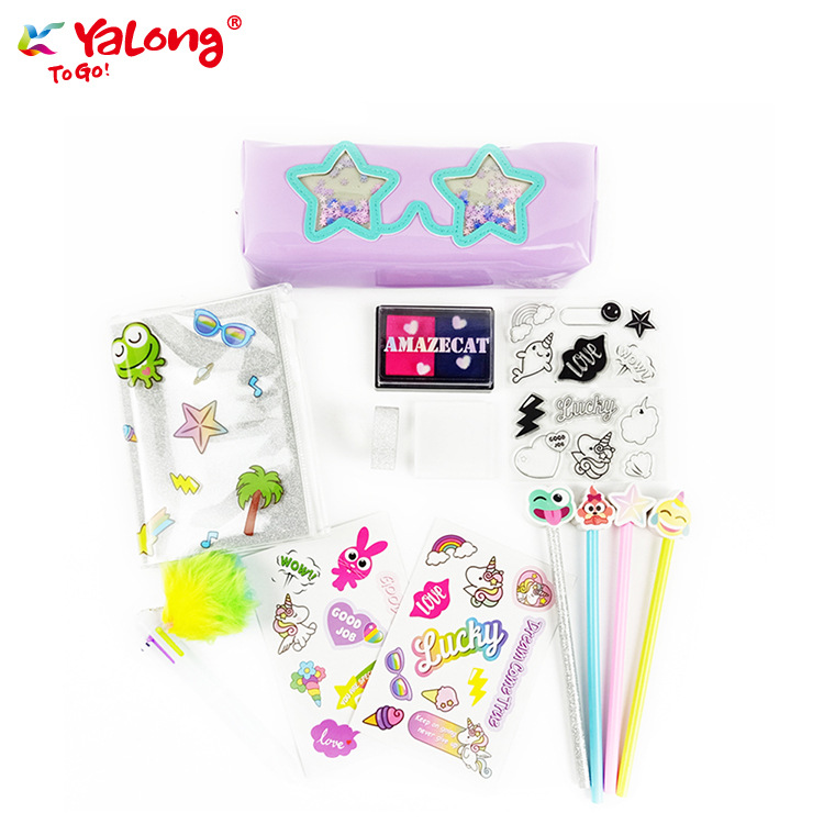 热销文具新款设计文具礼品套装儿童花式学生文具套装