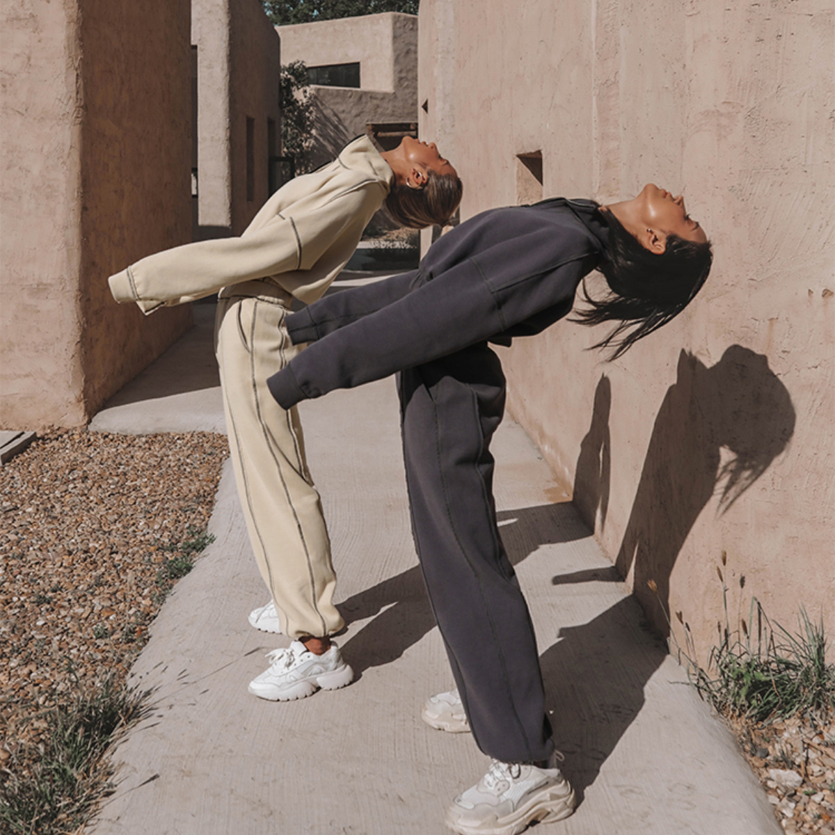 Amazon ins Autumn/Winter 2025 New European and American foreign trade women's fashion sportswear casual hoodie Set Two-piece set details Picture