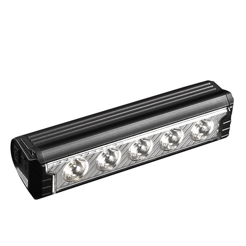 6600 lumens ultra-bright mountain bike night riding headlight, power bank, aluminum alloy horizontal bicycle headlight