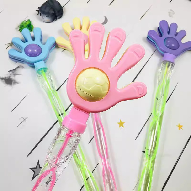 Sparkling Star Moon Clapping Bubble Stick, 46cm large size, a new popular bubble-blowing toy, colorful bubbles, a bestseller at night markets Specification image