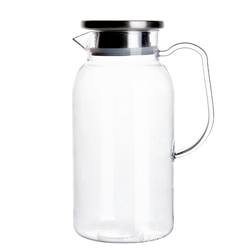 pc cold water bottle, acrylic teapot, restaurant special, restaurant decoration pot, large capacity transparent juice pot, striped pot, commercial Item Picture