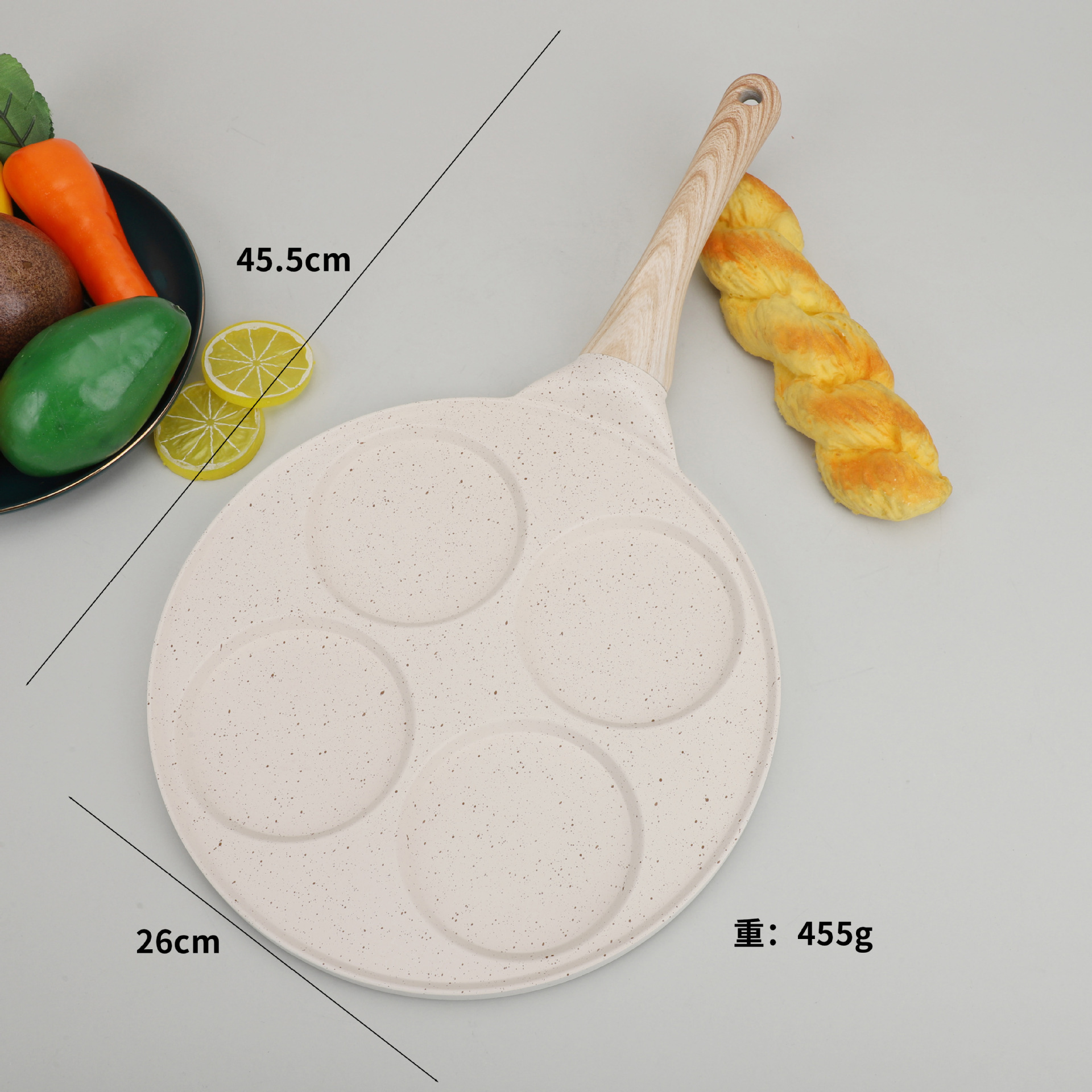 亚马逊新品圣诞系列不沾煎锅麦饭石烙饼煎蛋工具家用早餐平底锅批产品图