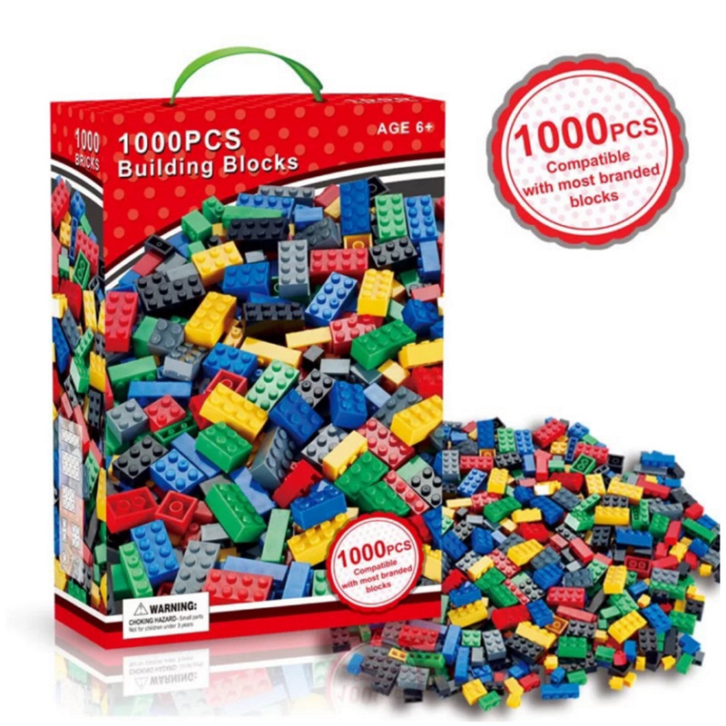 1000 small color box small particle building blocks compatible with multiple brands, DIY kindergarten hands-on and brain-stimulating educational toys Specification image