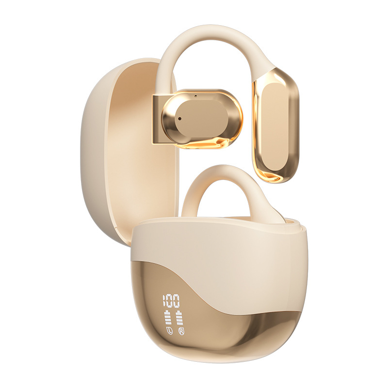 OWS Non-in-ear Bluetooth headphones noise-cancelling wireless ear-hanging dual-ear stereo M62LOGO sporty style ear-hanging style Item Picture