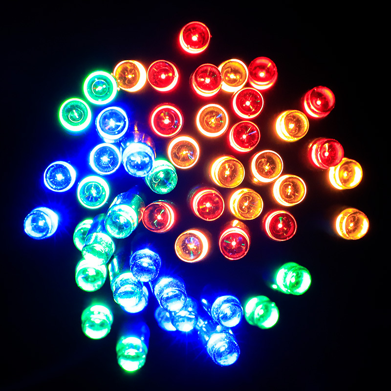 Factory wholesale solar light strings, colored lights, Christmas decorative lights, outdoor waterproof light strings, led light strings, ambient lights details Picture