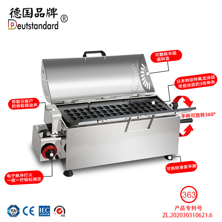 Factory direct sales of commercial gas egg waffle machines, non-stick baking trays, and wholesale of popular snack equipment for street vending Application Scenario