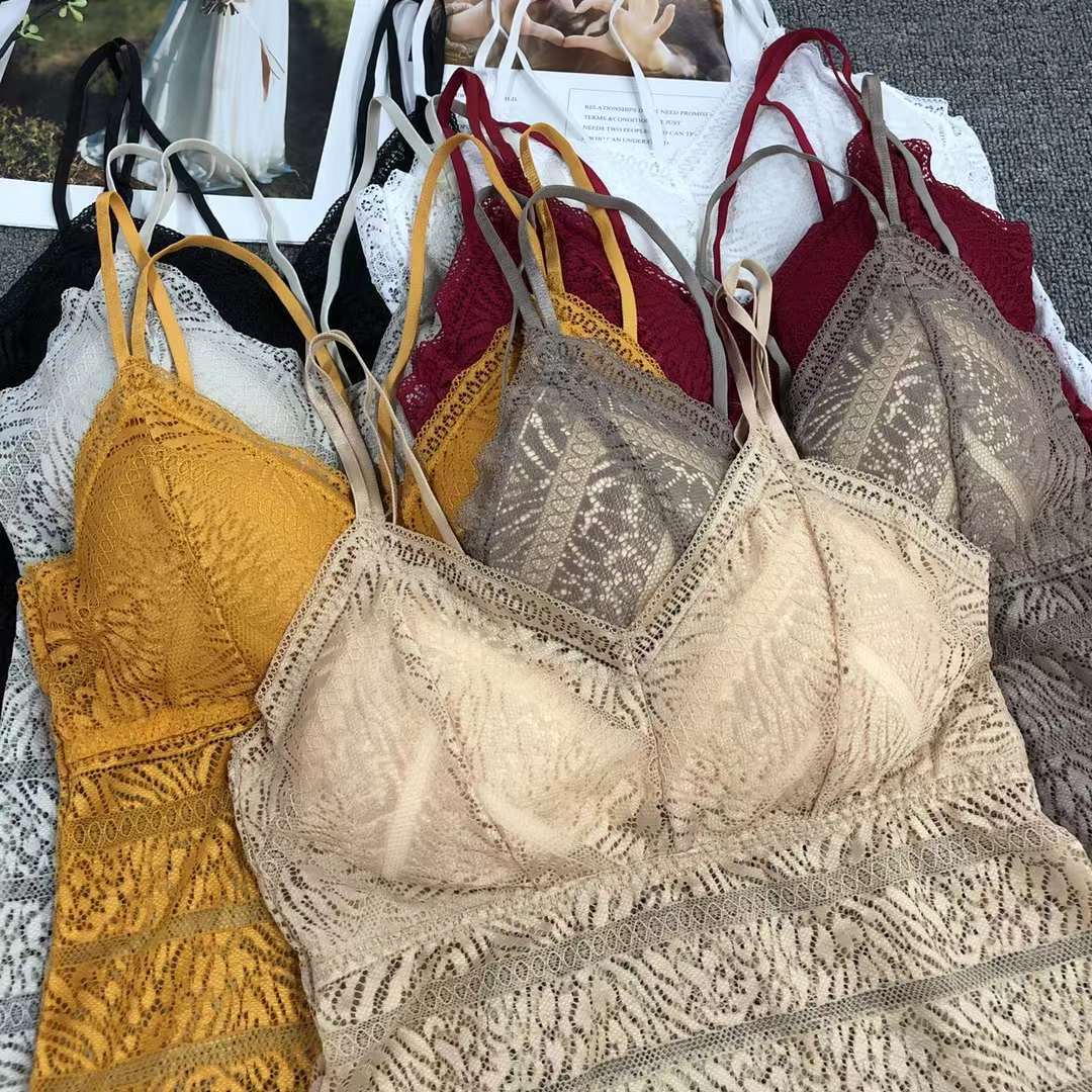 In stock for export to Europe, America and Africa, we offer high-quality, beautiful women's vests without steel rings, sexy bras and sports underwear for women in wholesale details Picture