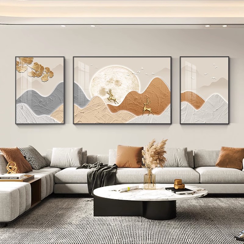 装饰画/装饰画客厅/客厅画欧式/卷轴/装饰画带框产品图