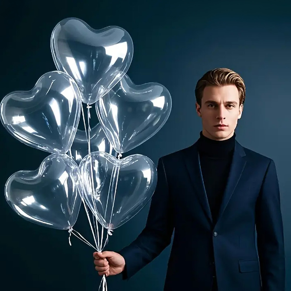 Hot-selling 20PCS10-inch transparent latex heart-shaped balloon decoration for birthday parties and wedding balloon outfits details Picture