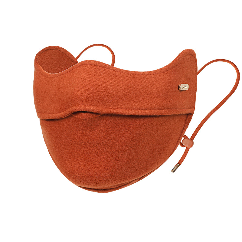 新款时尚保暖口罩可水洗奥绒亲肤透气3D修容显脸小防风骑行面罩冬详情图5