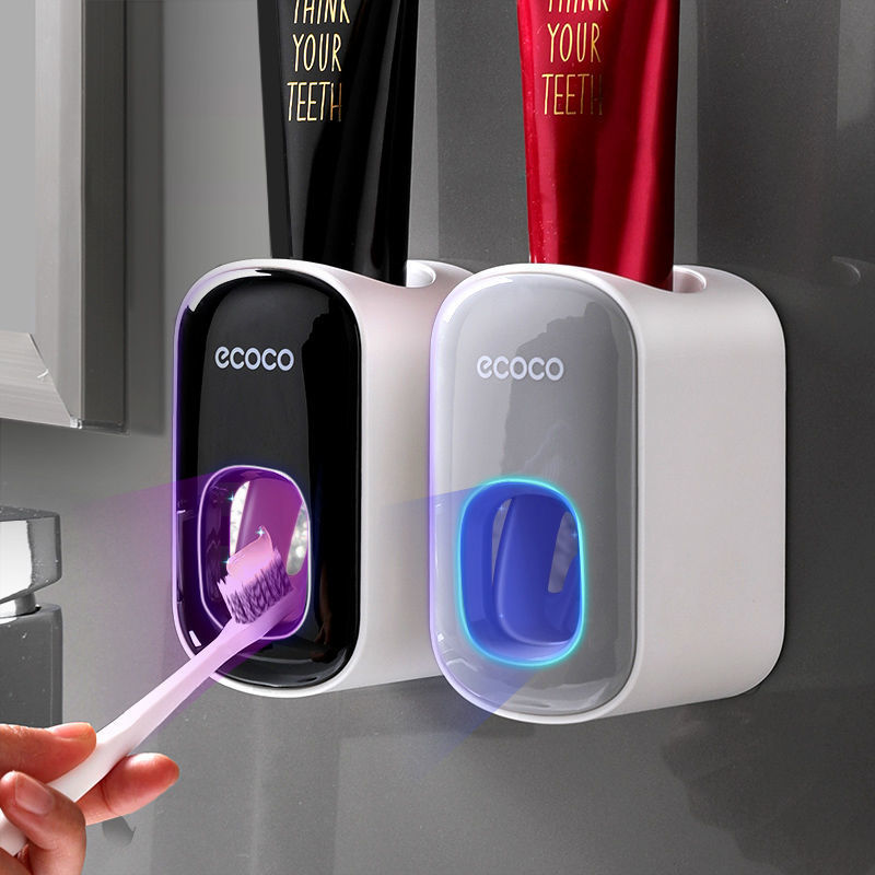 Yike Fully automatic toothpaste squeegee, children's toothpaste squeegee, wall-mounted household toothbrush set without perforation Yike Fully automatic toothpaste squeegee, children's toothpaste squeegee, wall-mounted household toothbrush set without perforation