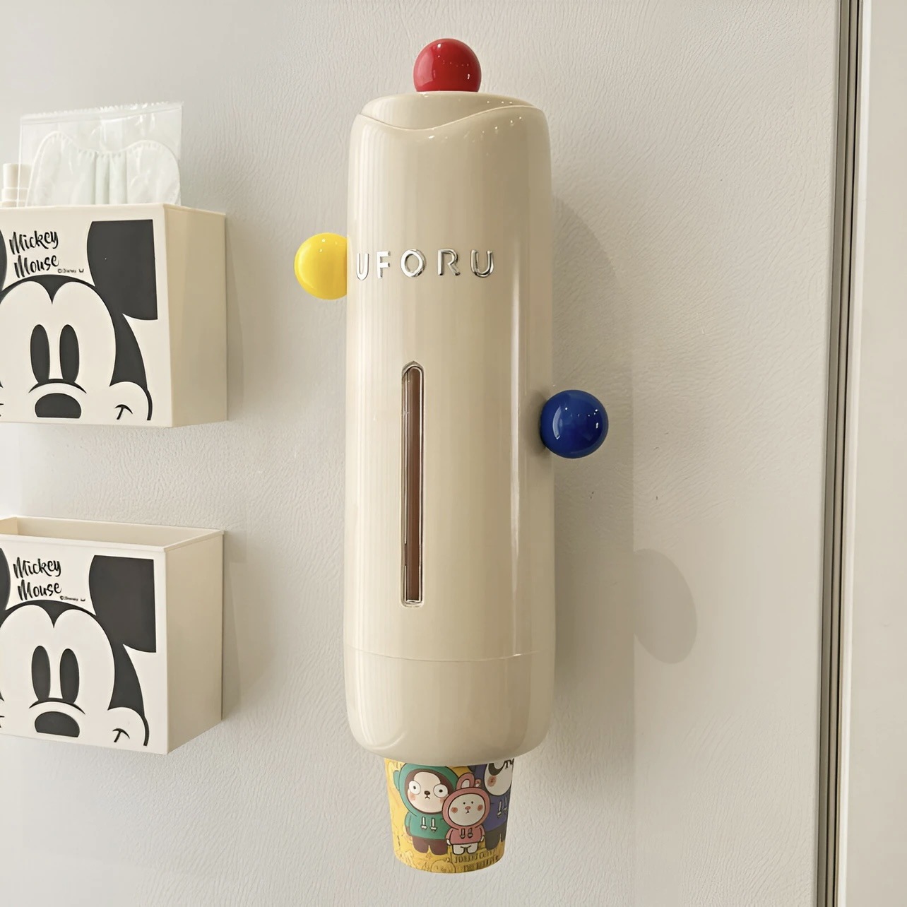 多巴胺取杯器一次性纸杯壁挂式落杯器免打孔杯架防尘杯子收纳架