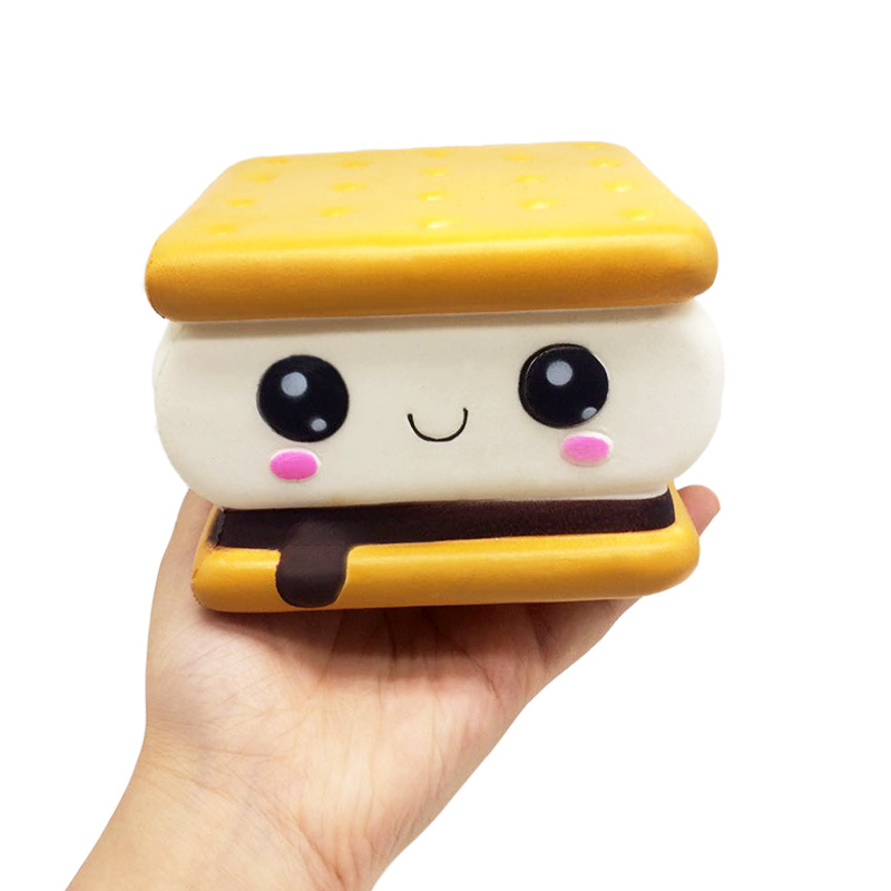 squishy Slow Rebound PU foam toy simulation sandwich cookie food model display prop, stress-relieving and educational details Picture