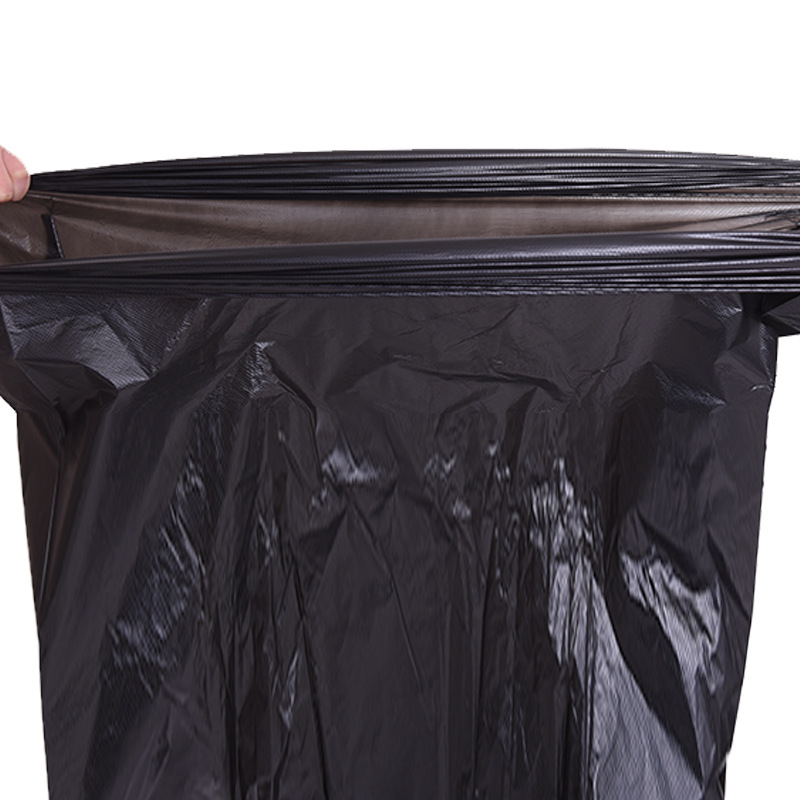 垃圾袋商用大号加厚超大特大桶户外用环卫餐饮物业黑色平口塑料袋详情图3