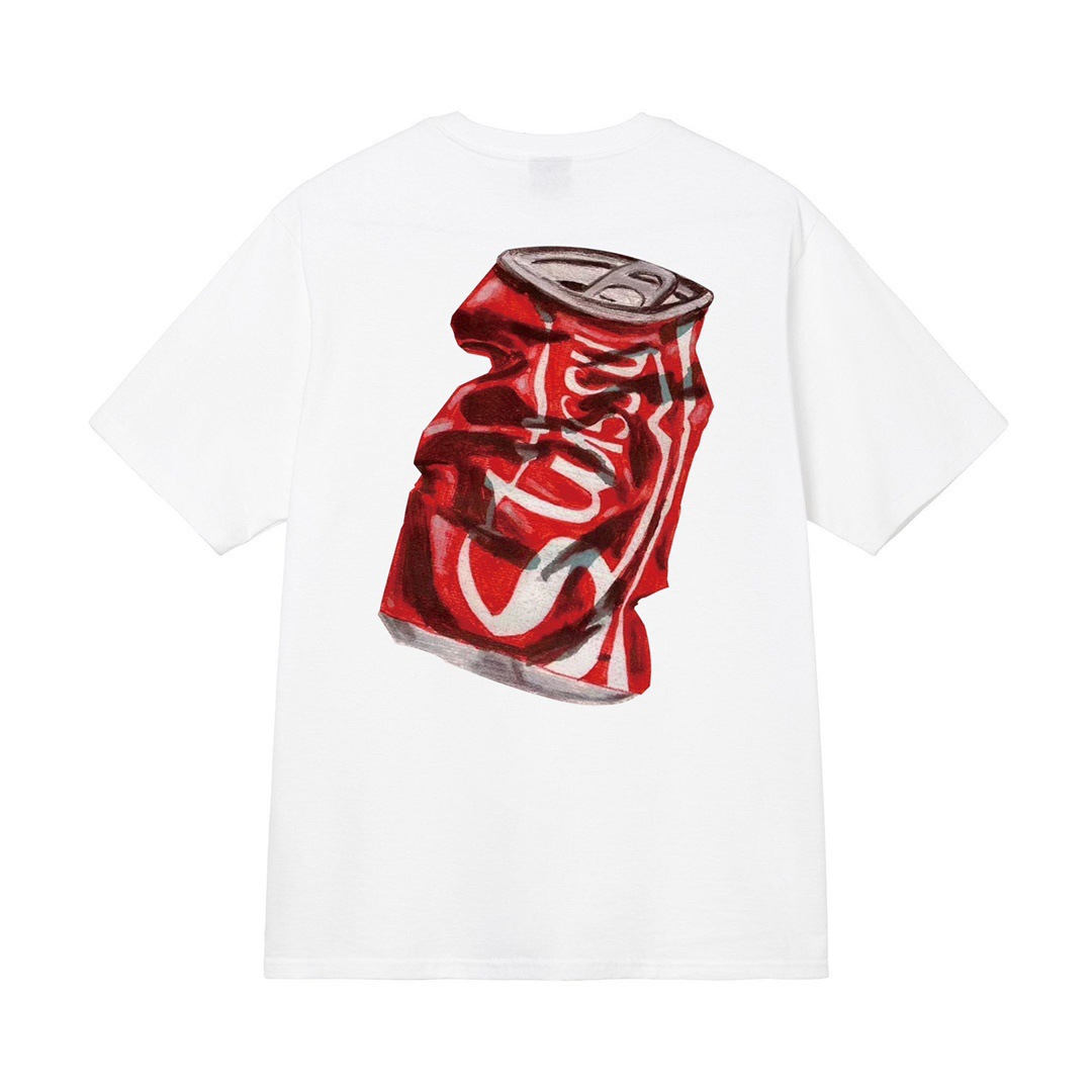 Stussi STU2024 new T-shirts for men and women, short-sleeved T-shirts, plush cows, summer T-shirts, loose, 230g Specification drawing
