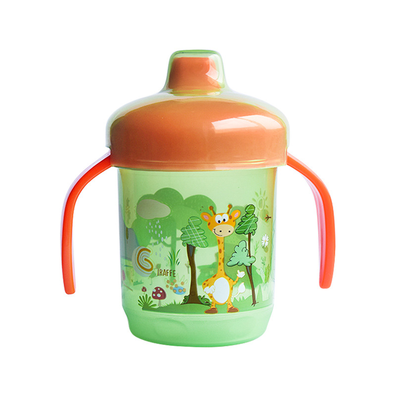 Children's water cups, baby water cups, 1-3 years old infants' learning drinking cups, sealed leak-proof duckbill cups, milk cups with handles, children's cups Item Picture
