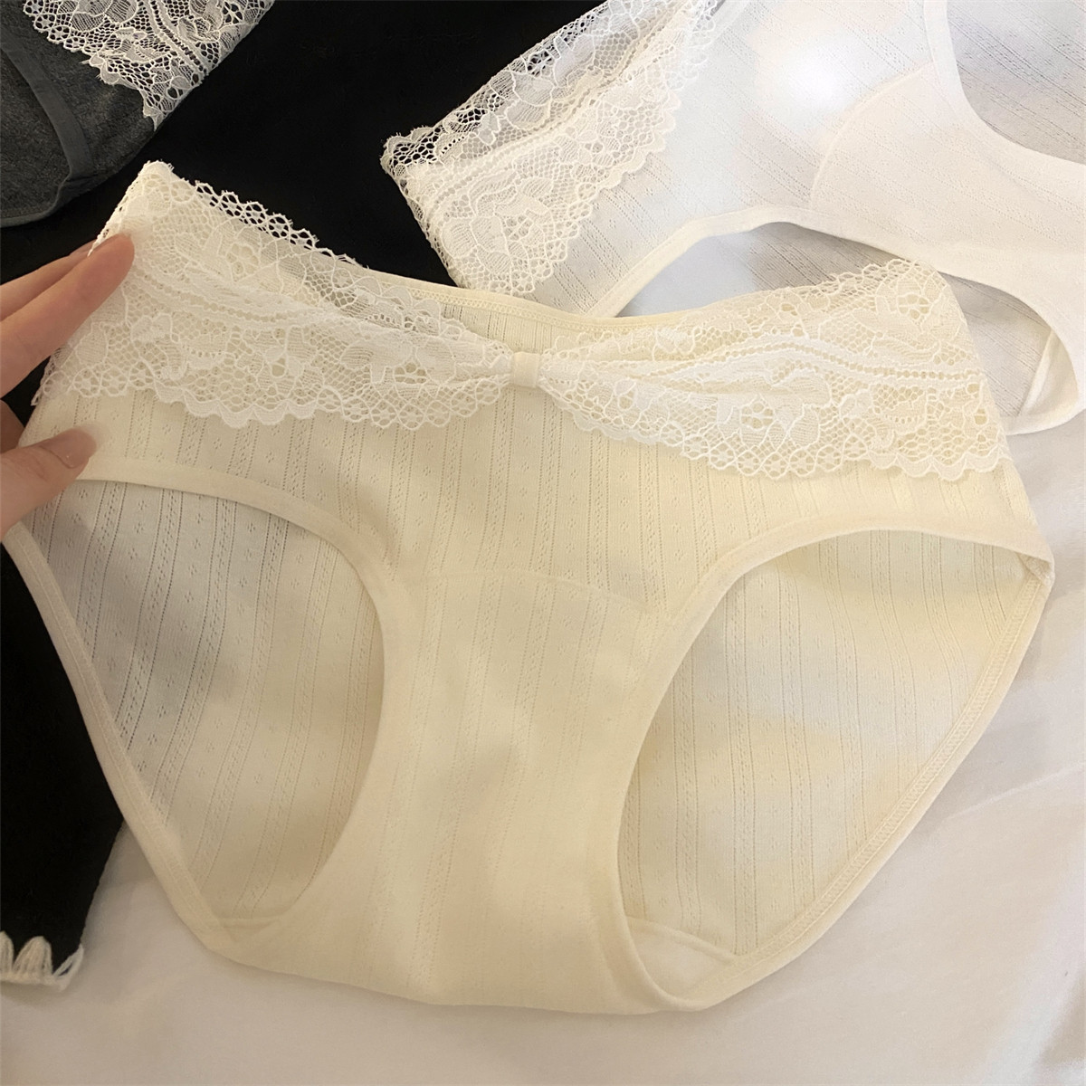 "Romantic and gentle life!" [Sweet Love Xiaoxiang] Pure cotton underwear for women, triangle pants for women