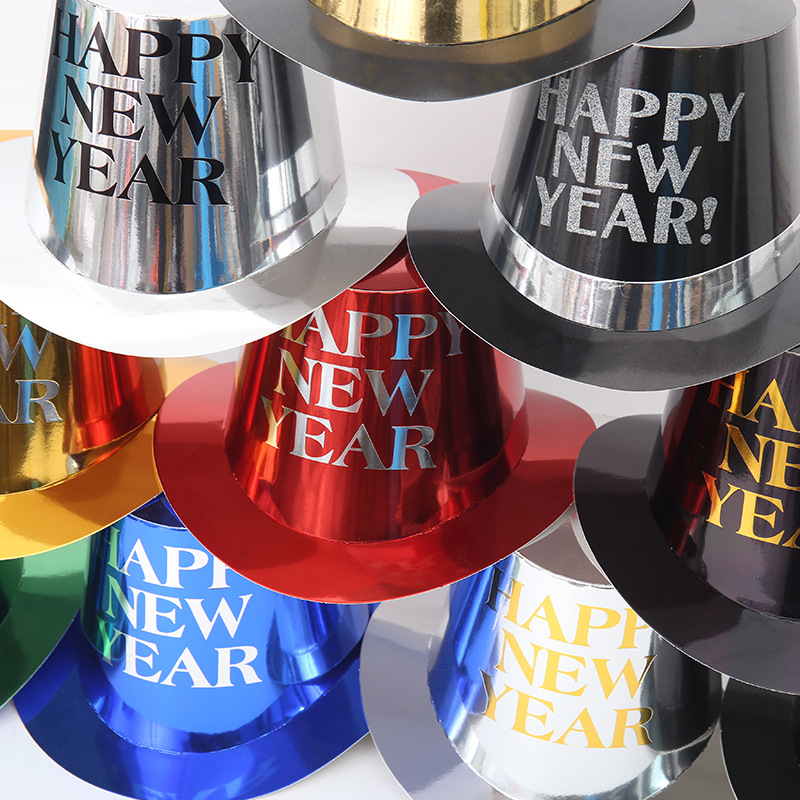 New Year's Eve party decoration paper hats, Lincoln hats, holiday top hats, birthday party magic hats details Picture