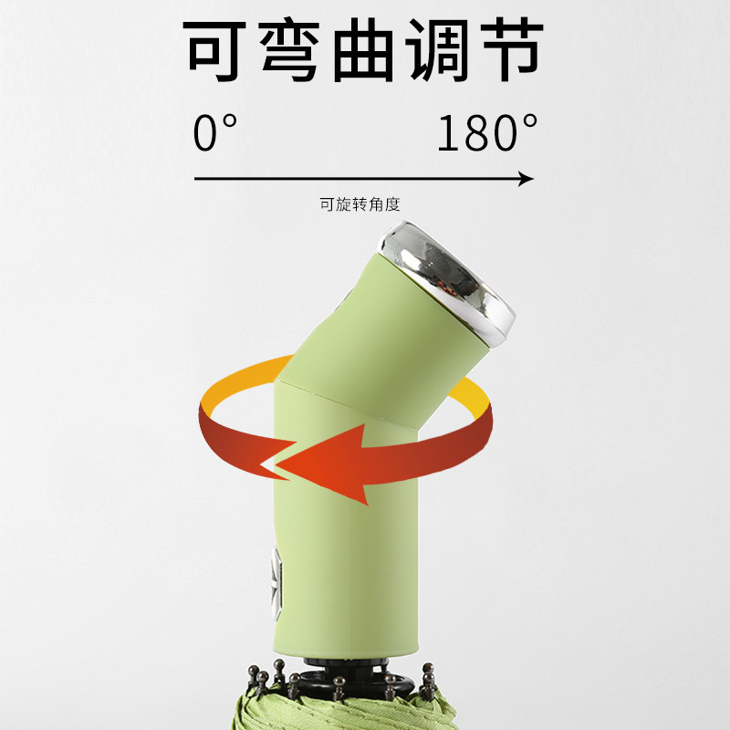 10-bone umbrella, fully automatic adjustable rotating LED flashlight umbrella, all-weather dual-purpose sunshade umbrella, wind-resistant folding umbrella Specification image