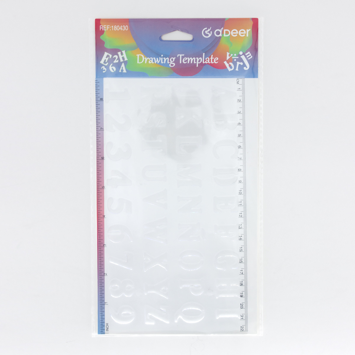 PS transparente plantilla dura inglés español carta enseñanza plantilla se puede imprimir soporte de logotipo personalizado comercio exterior fuente fabricantes details Picture