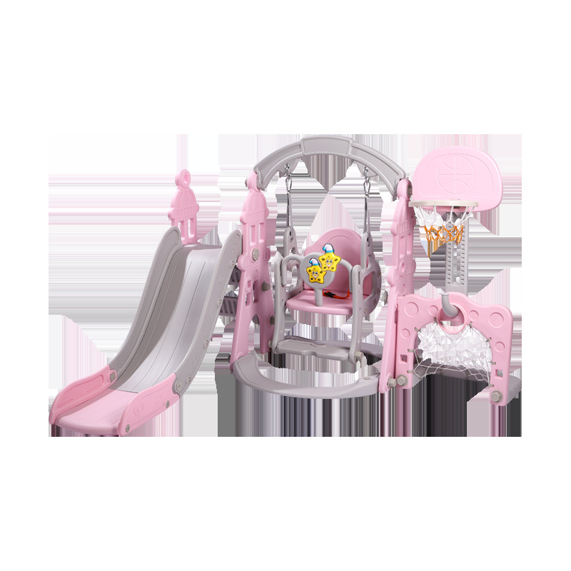Children's slide, swing, multi-in-one set, small indoor home kindergarten, baby and children's playground toy Item Picture