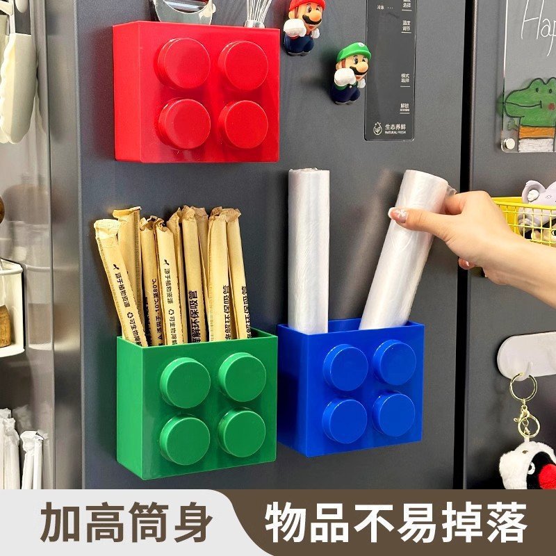 Entrance door mask storage box, wall-mounted anti-theft door without drilling holes, magnetic storage box for the entrance hall, right-angle storage box Specification image