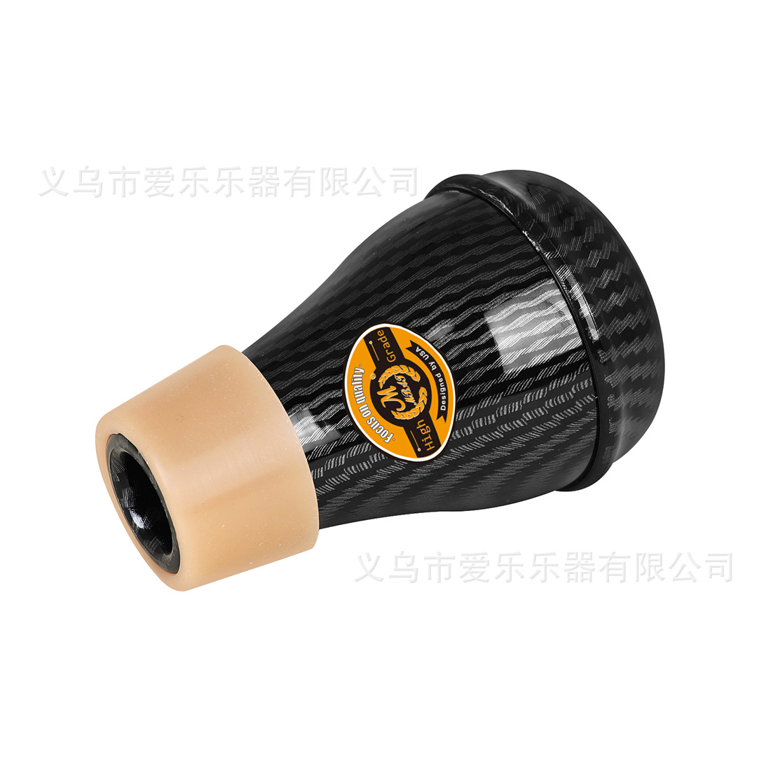 MBAT viento trompeta débil fibra de carbono texturizado trompeta en si bemol menor silenciador no perturbador instrumento atenuador de sonido Item Picture